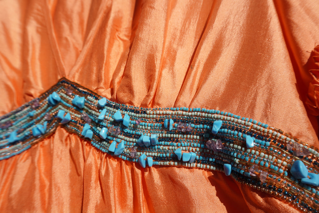 Roberto Cavalli Embellished Silk Bell Sleeve Tunic