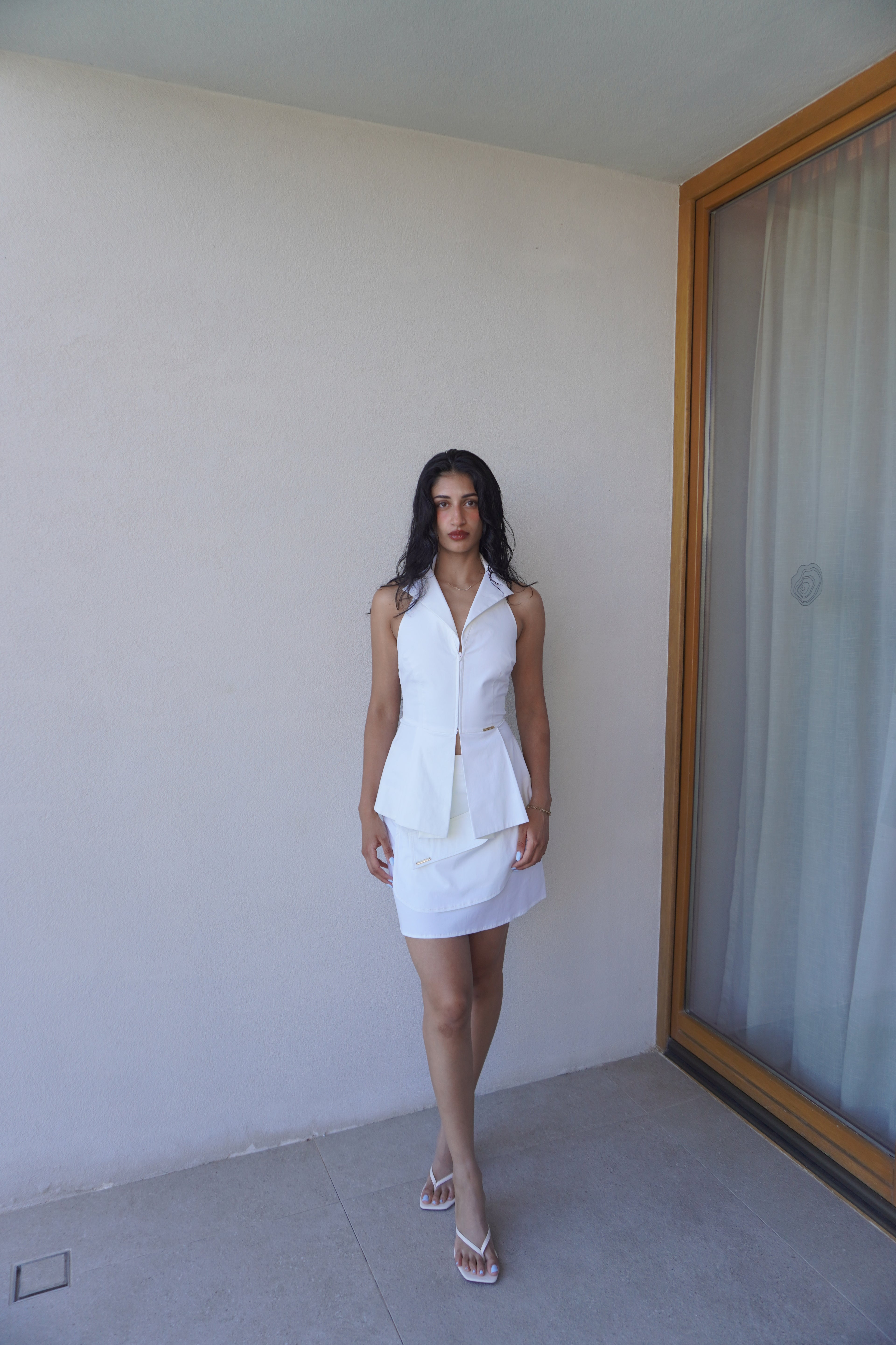 Mariagrazia Panizzi Structured Halter & Skirt Set