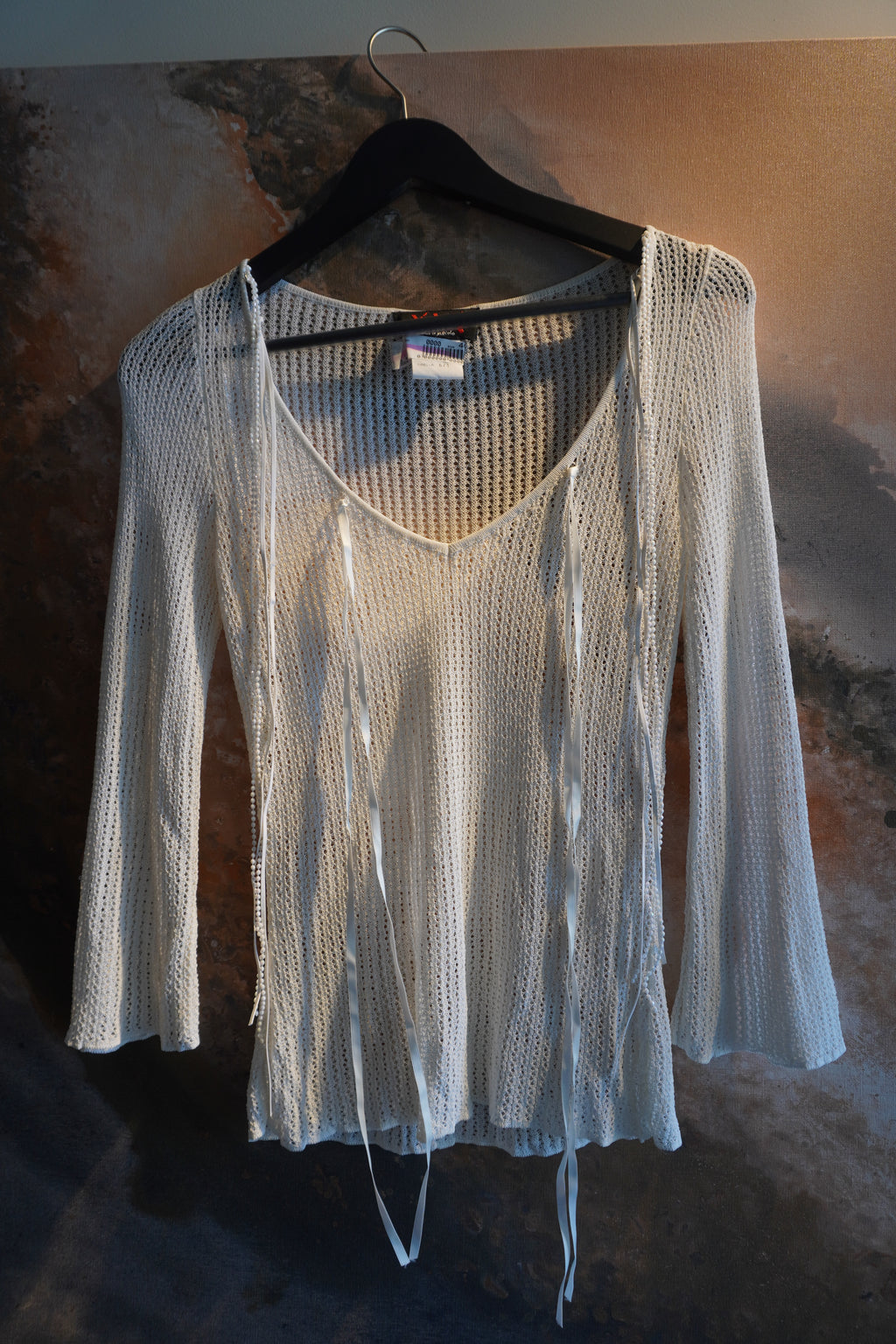 Gai Mattiolo Ribbon Detail Knit Top