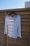 Gai Mattiolo Ribbon Detail Knit Top