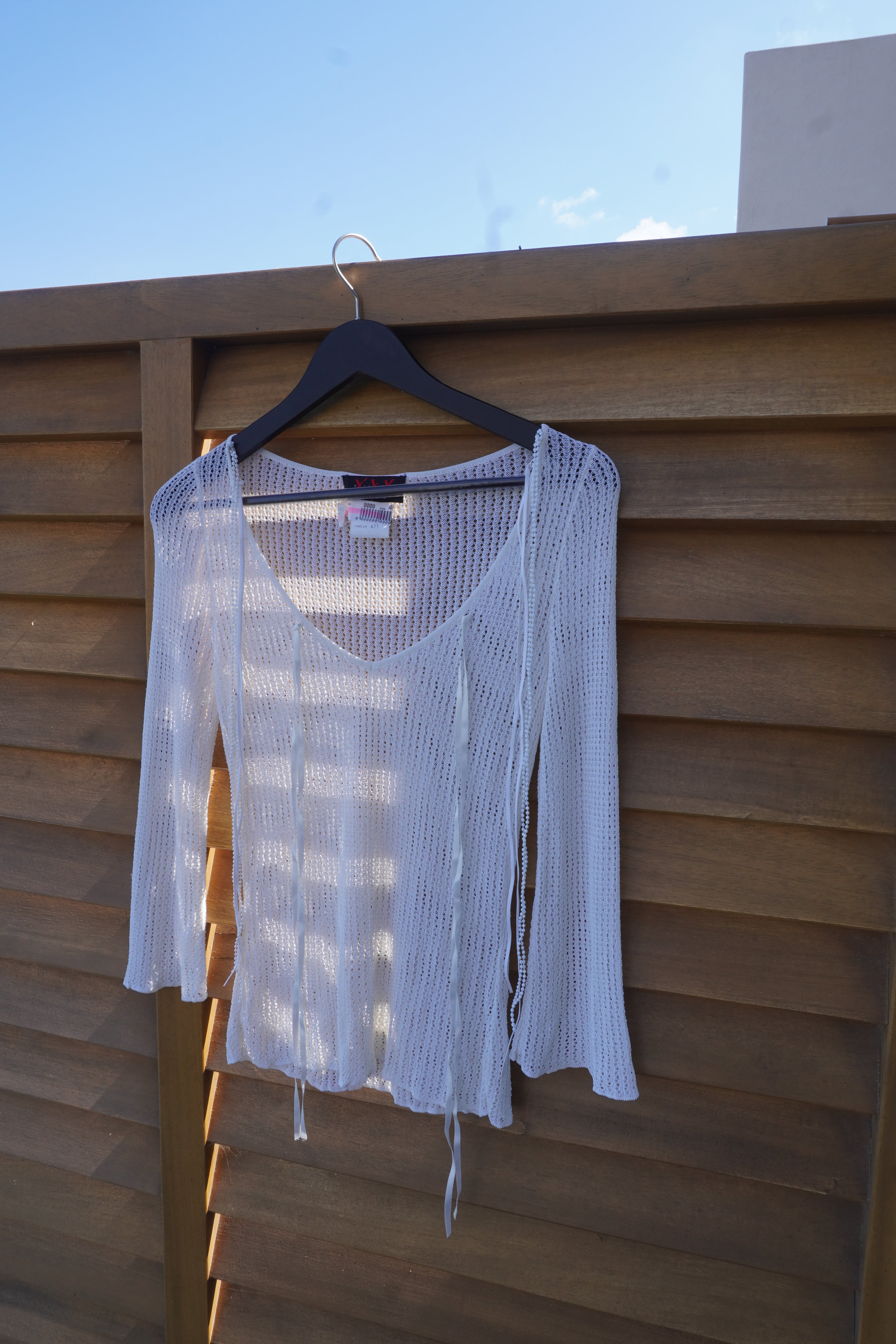 Gai Mattiolo Ribbon Detail Knit Top