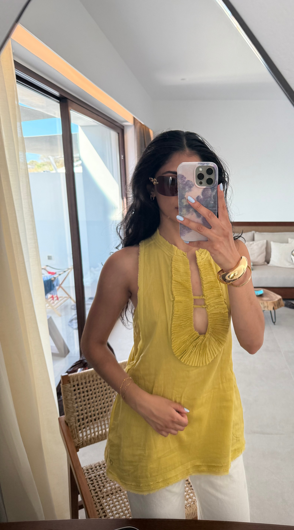 Compagnia Italiana Ruffle Halter Top